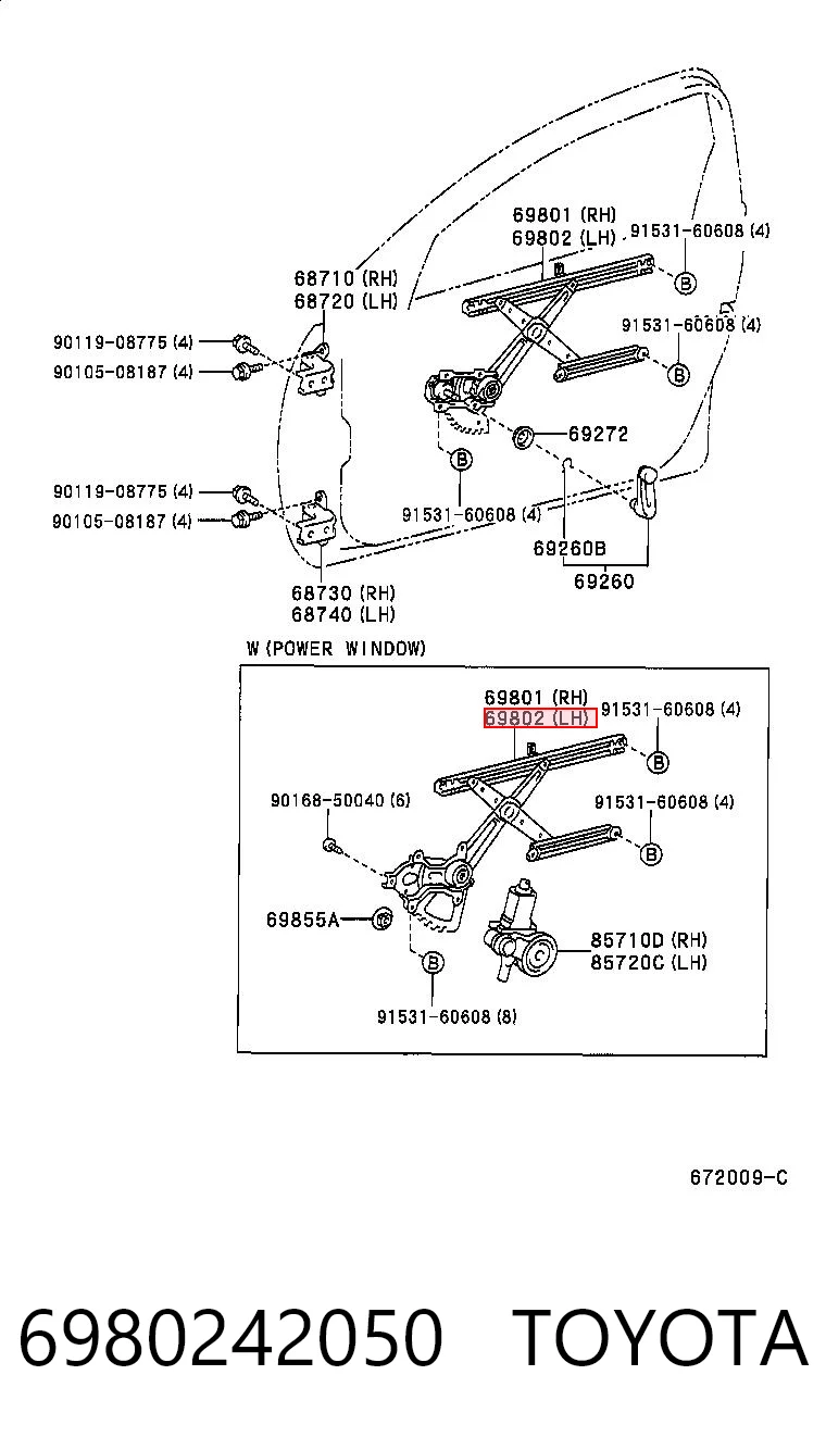 6980242050 Toyota