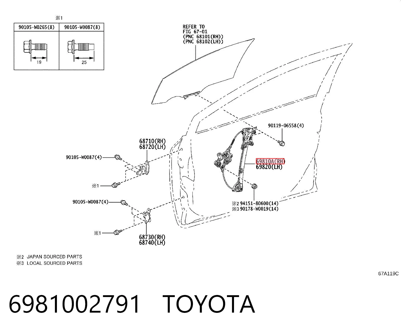 6981002791 Toyota