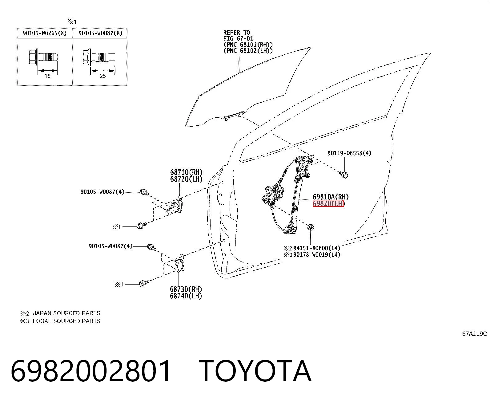 6982002801 Toyota