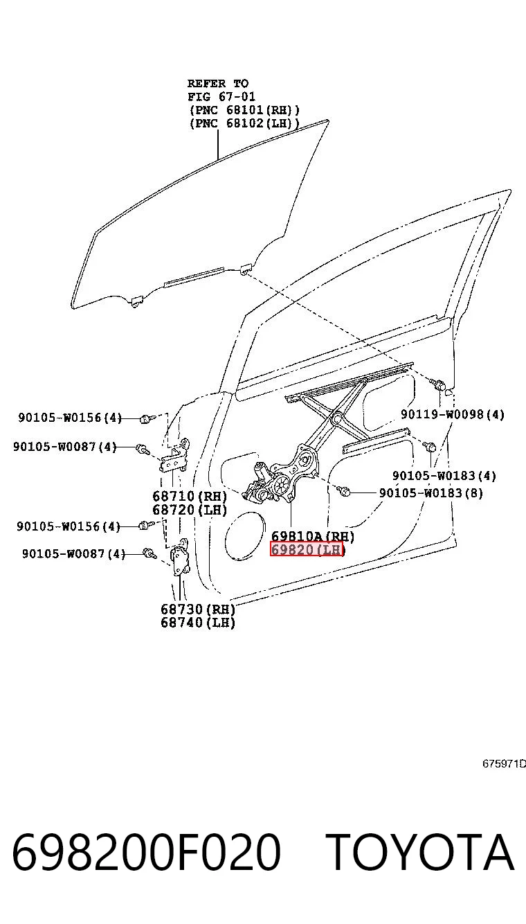 698200F020 Toyota