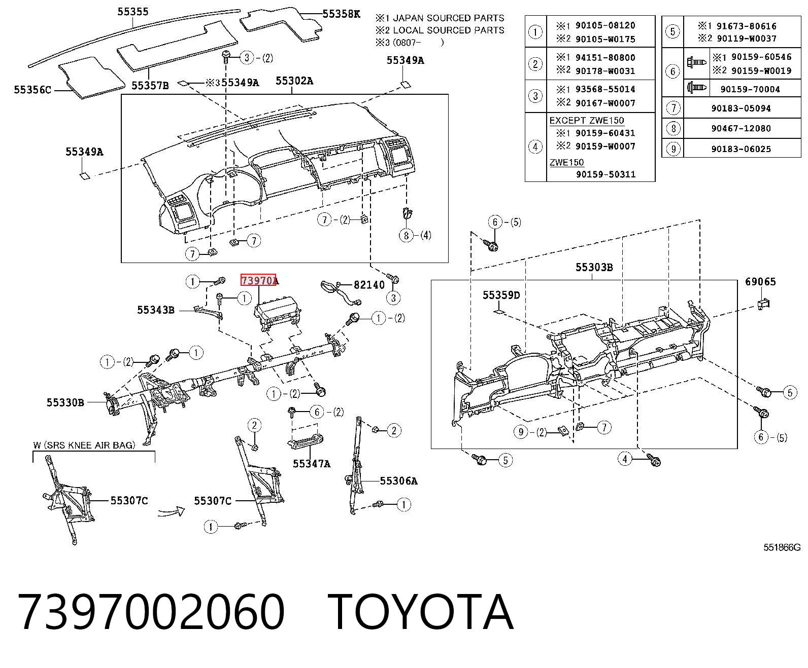 7397002060 Toyota