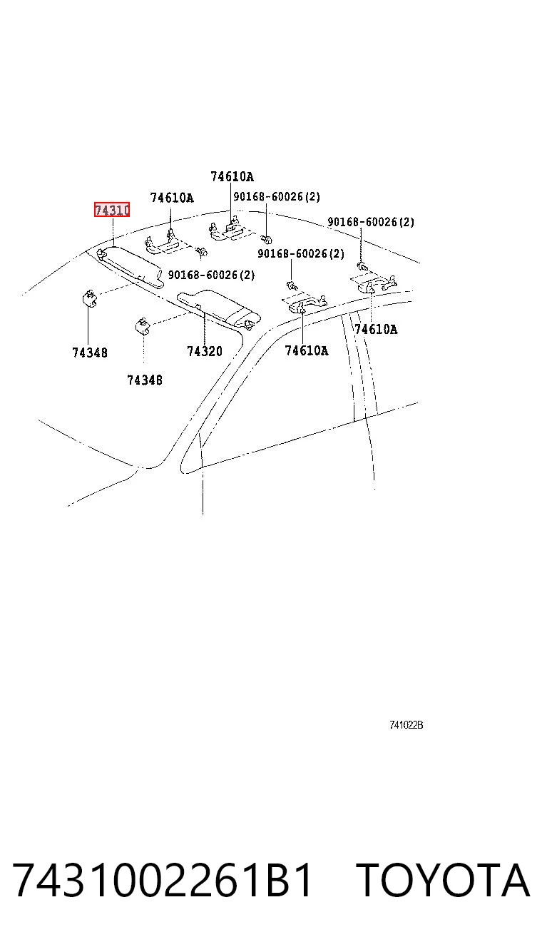 7431002261B1 Toyota