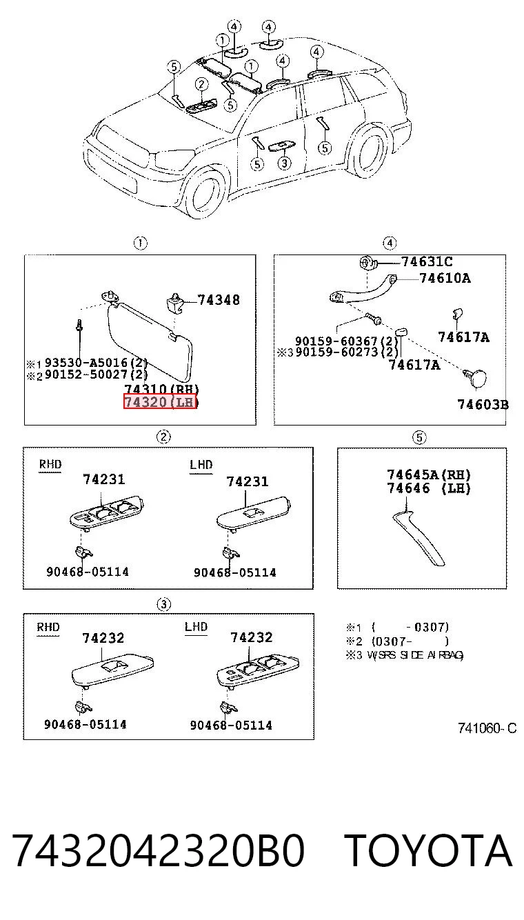 Kupić Osłona przeciwsłoneczna Toyota RAV4 II XA2 w dobrej cenie