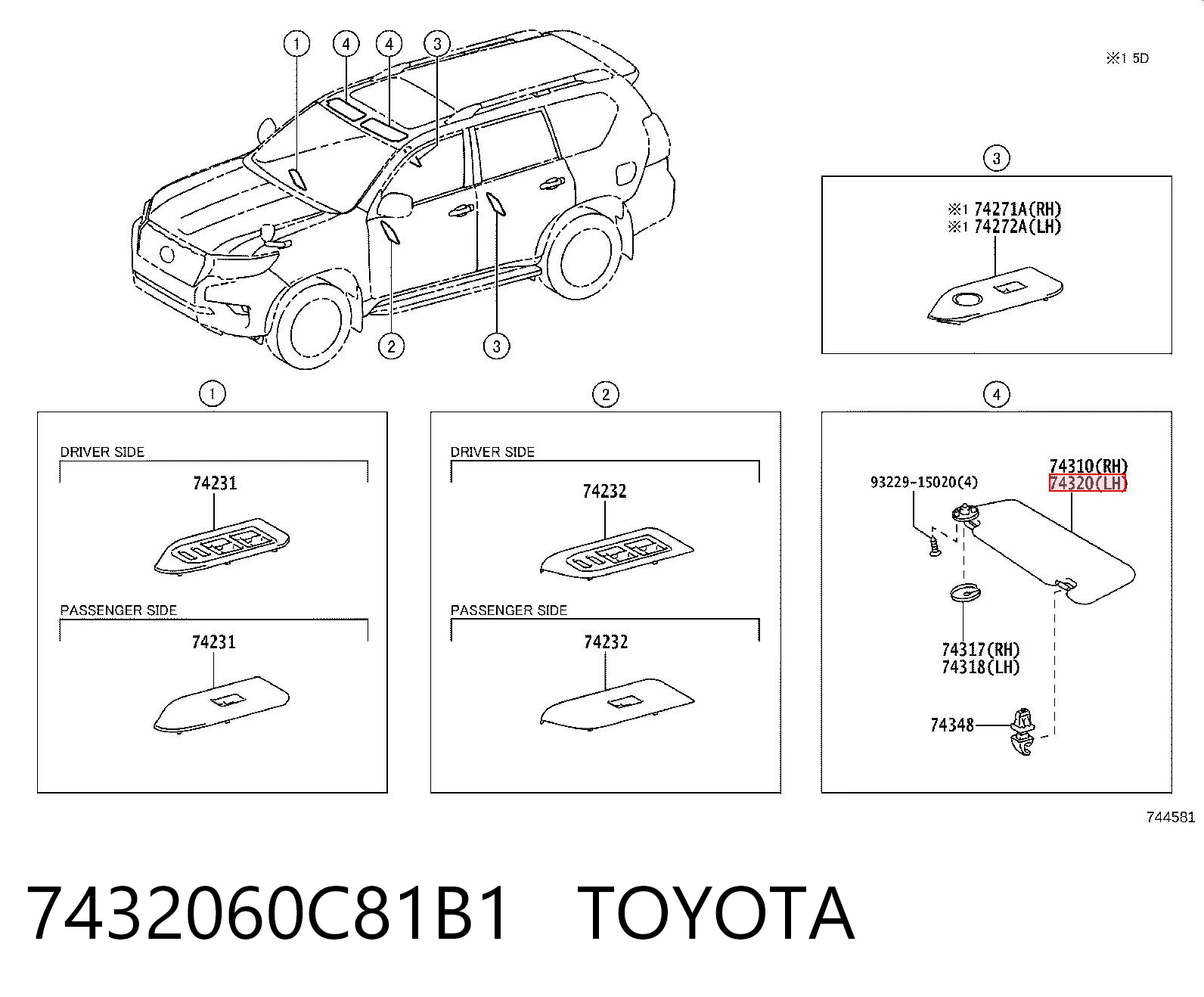 7432060C81B1 Toyota