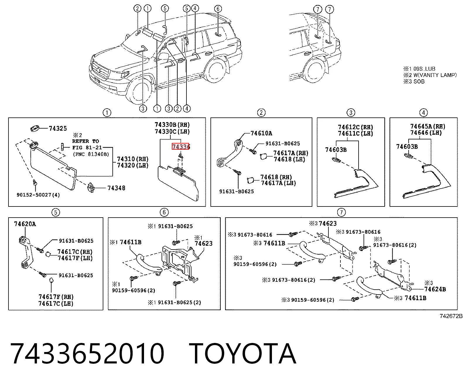7433652010 Toyota
