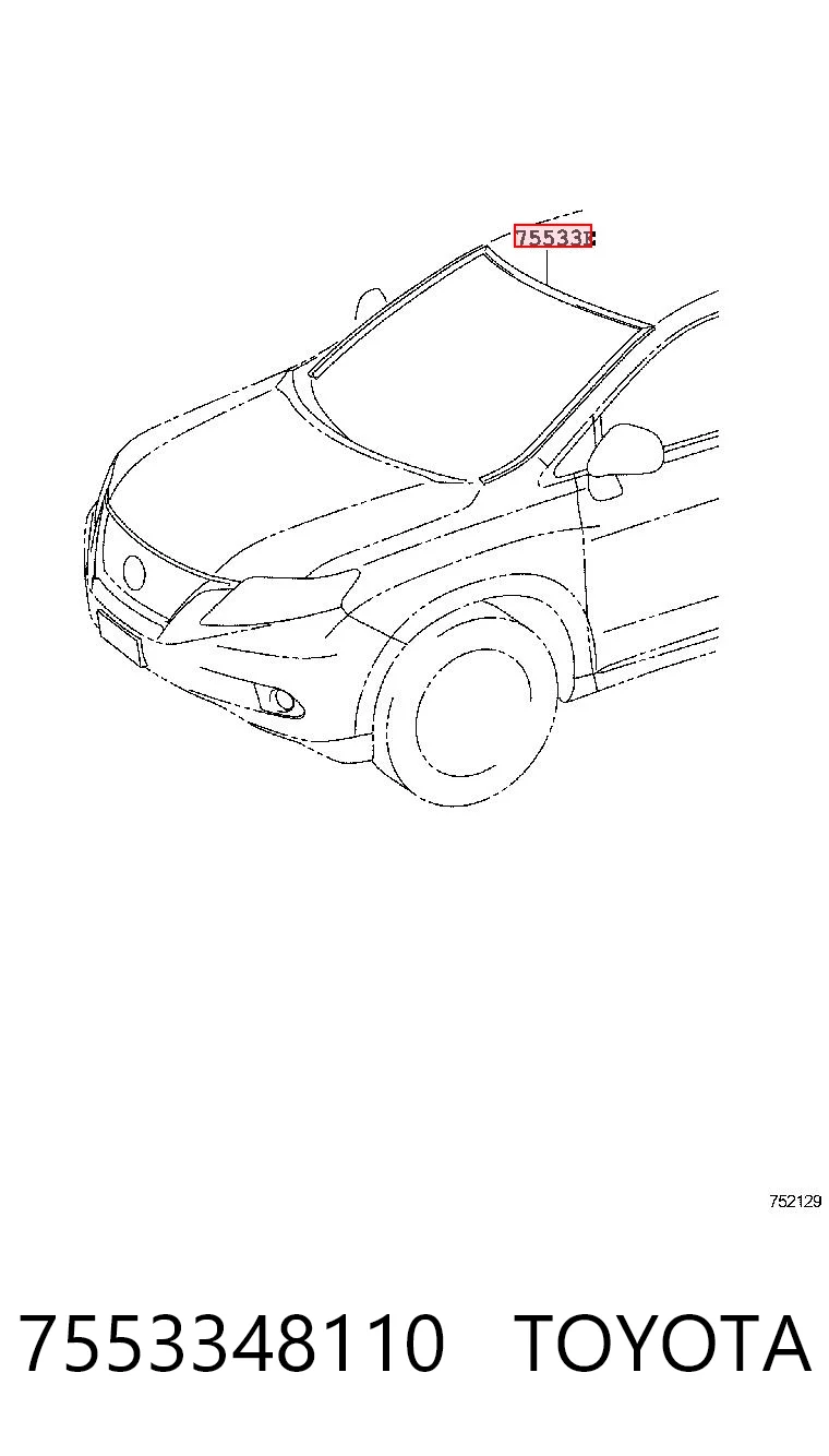 Kupić Uszczelka szyby przedniej Lexus RX AGL10, GGL15, GYL15 w dobrej cenie