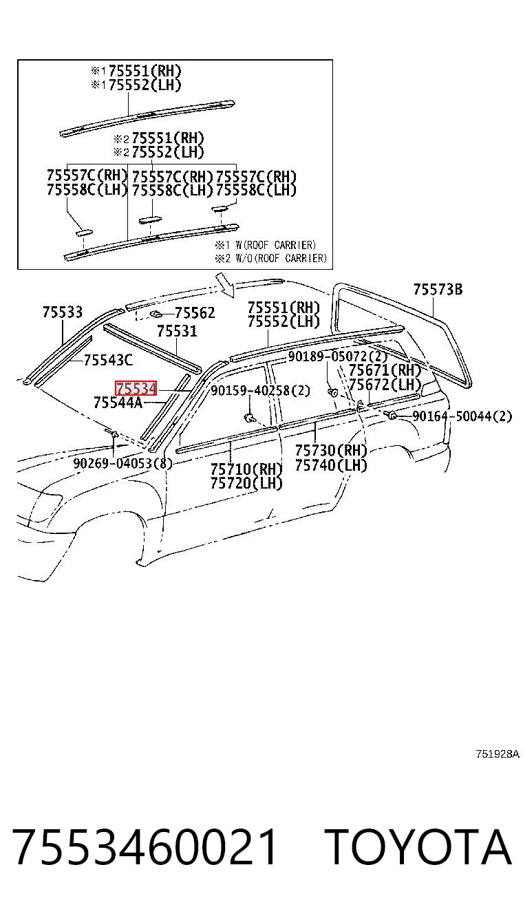 7553460021 Toyota