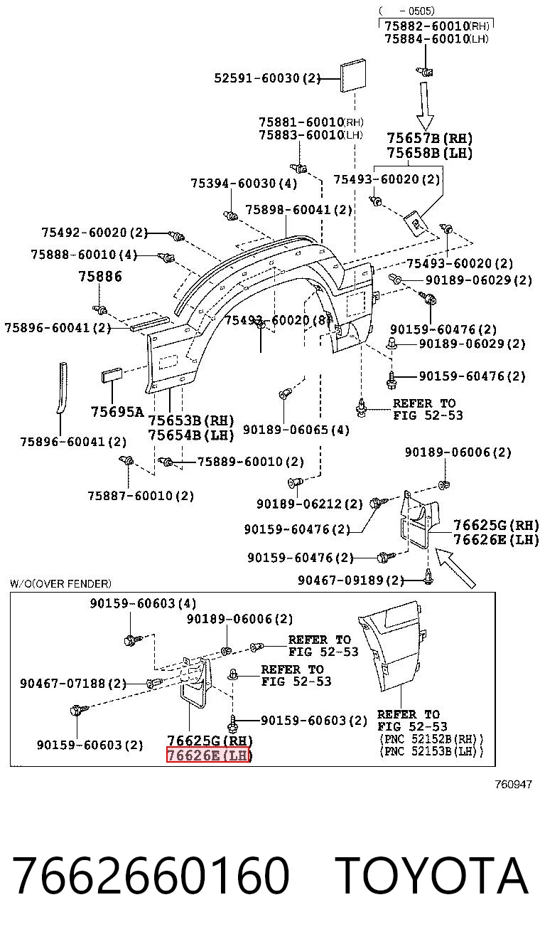 7662660160 Toyota