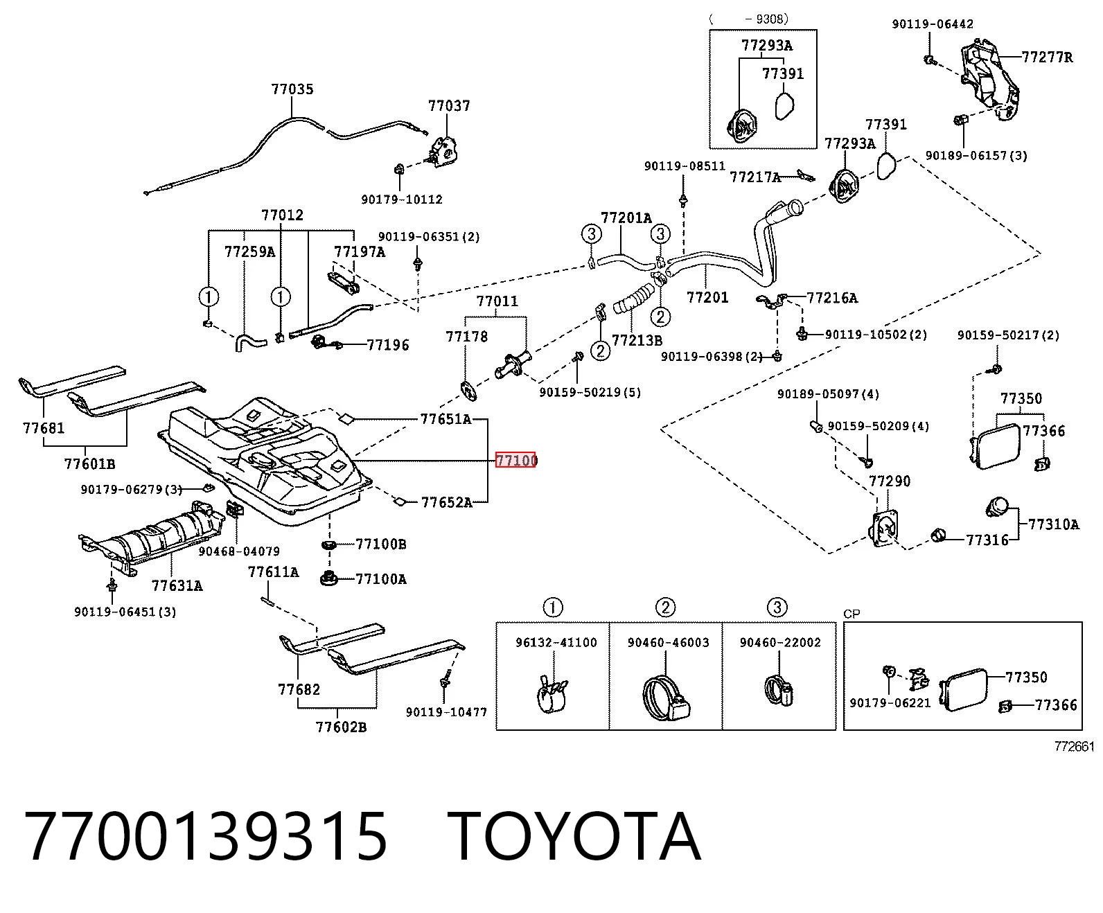 Kupić Zbiornik paliwa Toyota Camry V10 w dobrej cenie