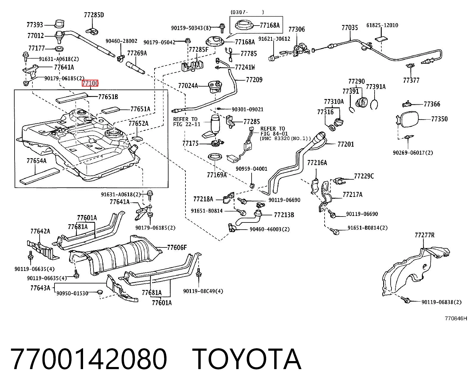 Do koszyka Zbiornik paliwa Toyota RAV4 II XA2