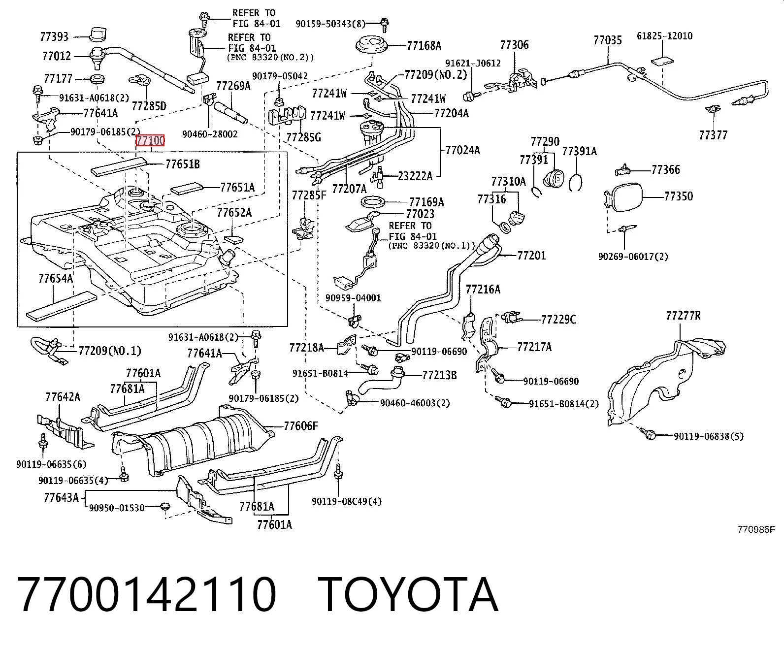  Zbiornik paliwa Toyota RAV4 2