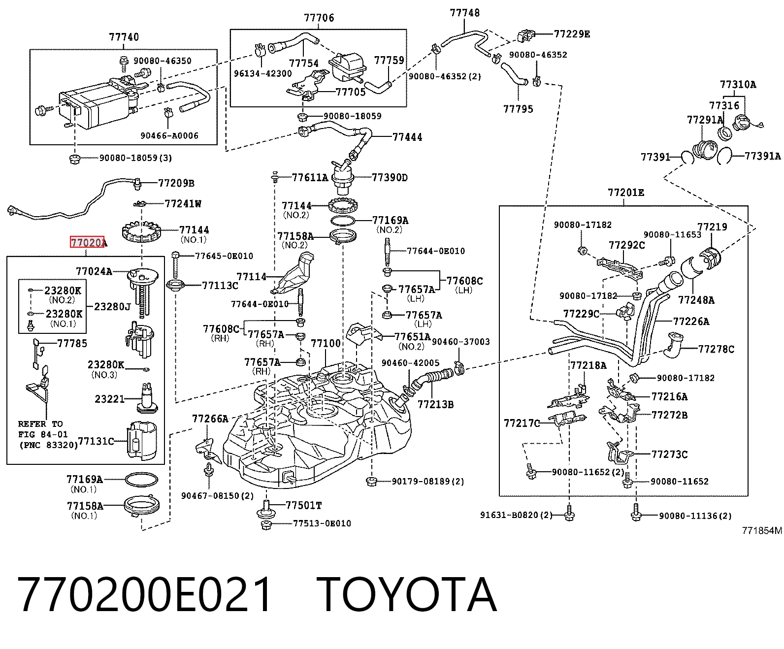 Do koszyka Moduł pompy paliwowej z czujnikiem poziomu paliwa Lexus RX 330/350 U3