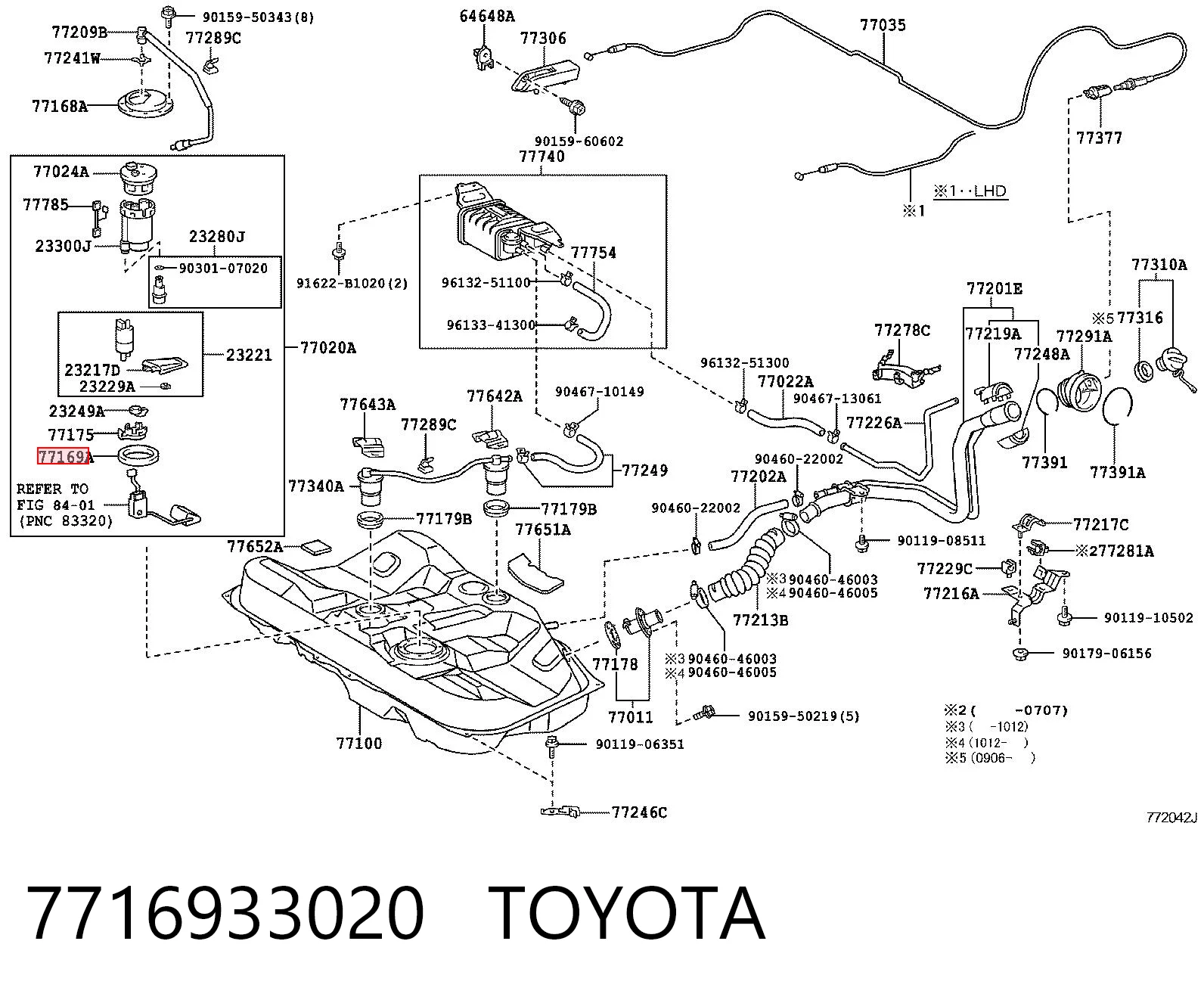 7716933020 Toyota