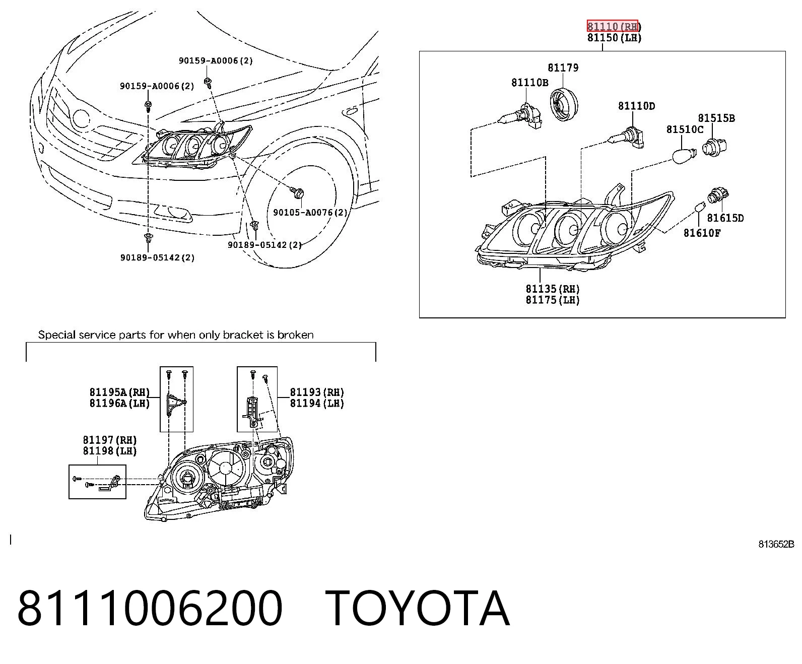 8111006200 Toyota
