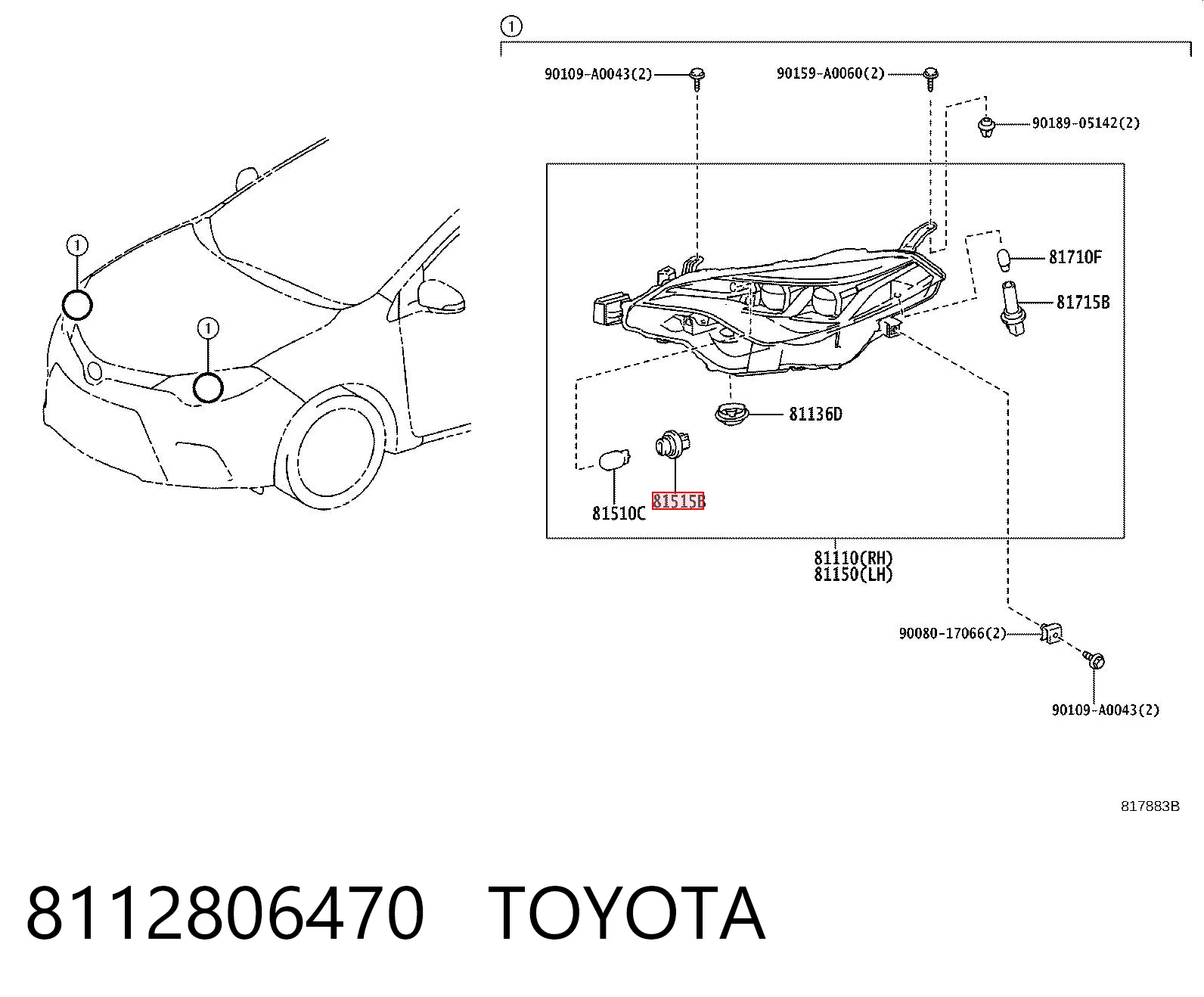 8112806470 Toyota
