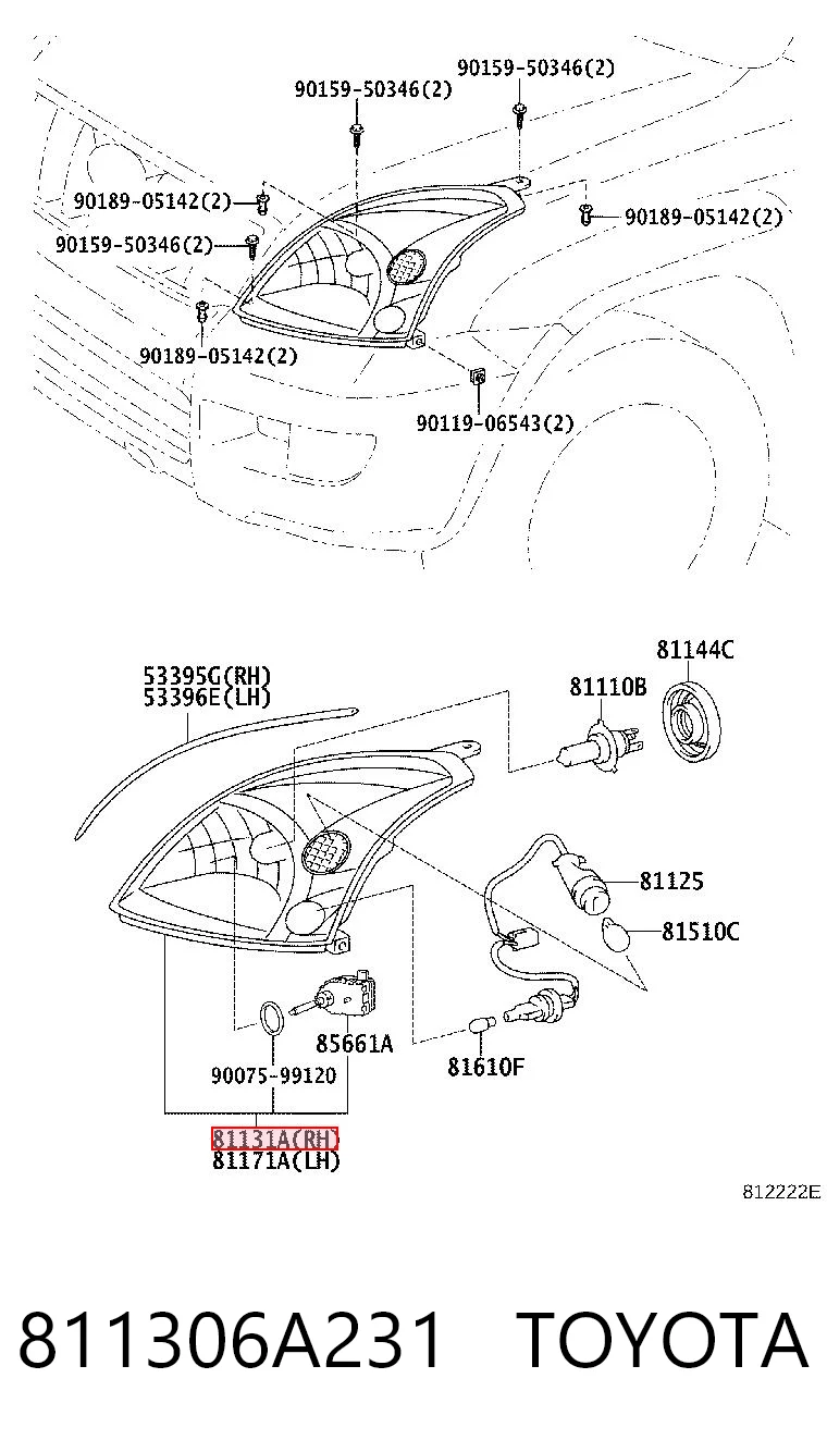 811306A231 Toyota