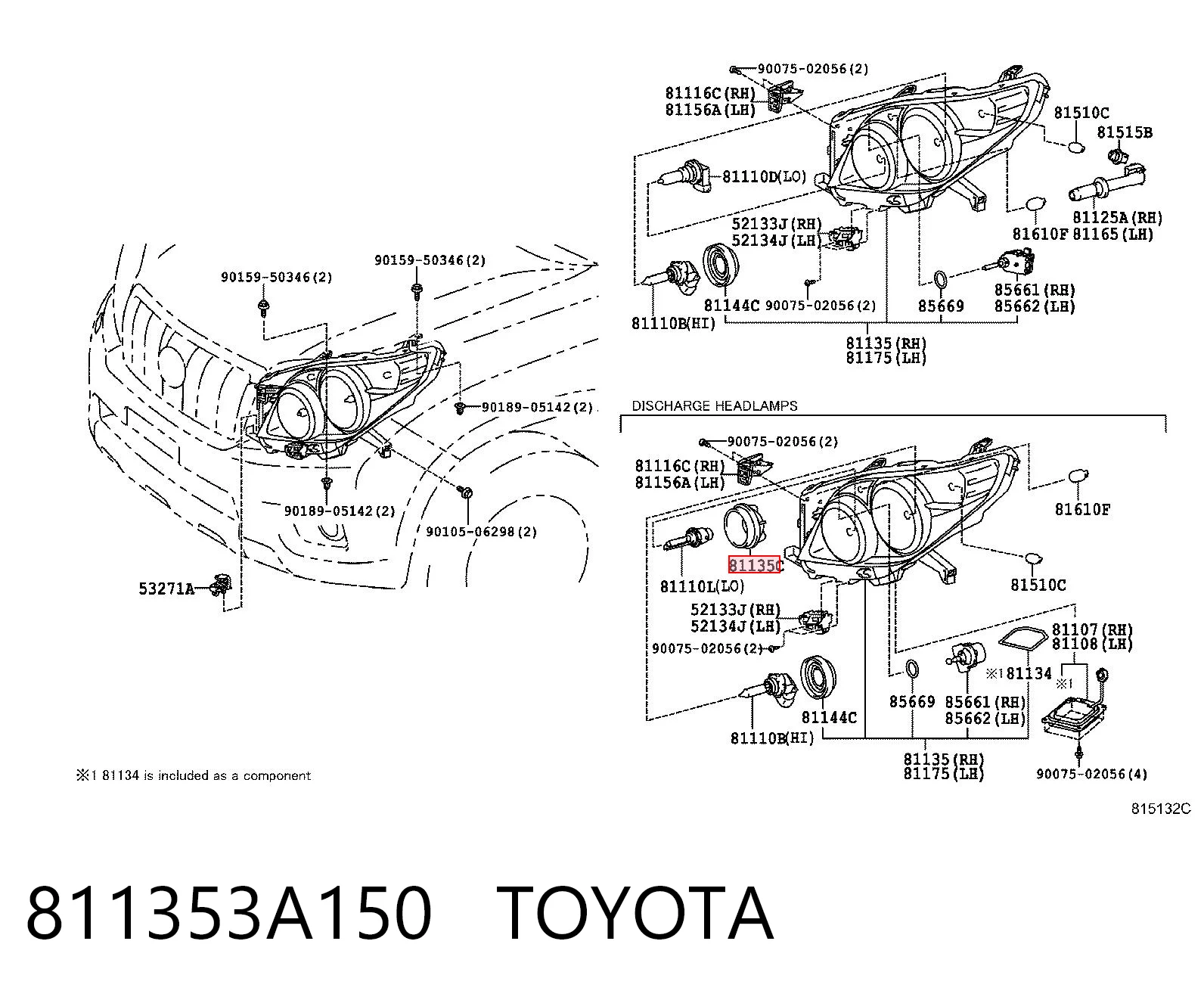 811353A150 Toyota