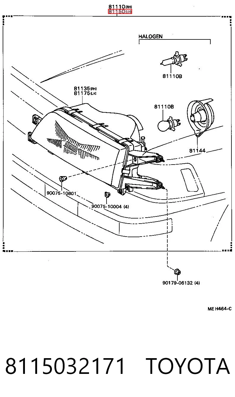 8115032171 Toyota