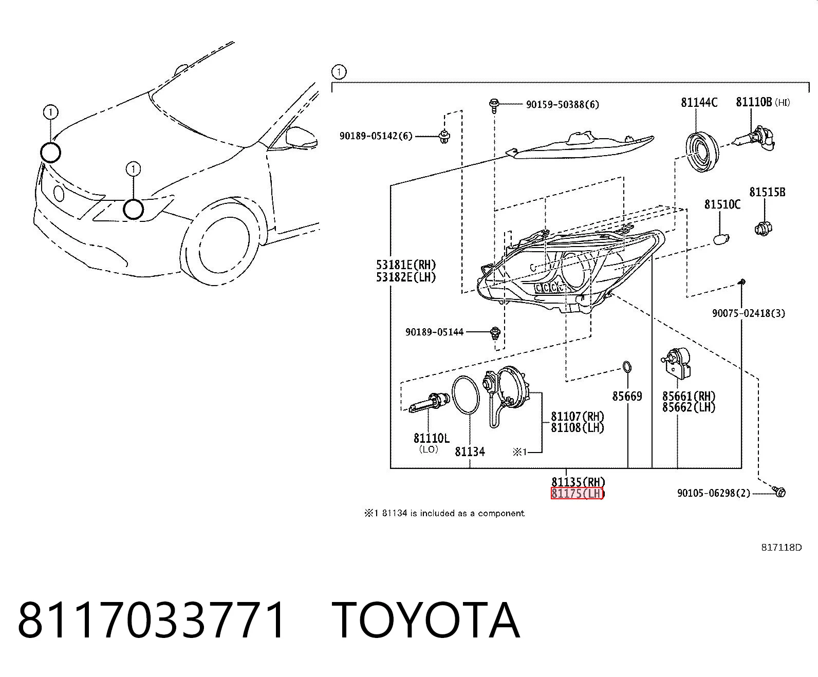 8117033771 Toyota