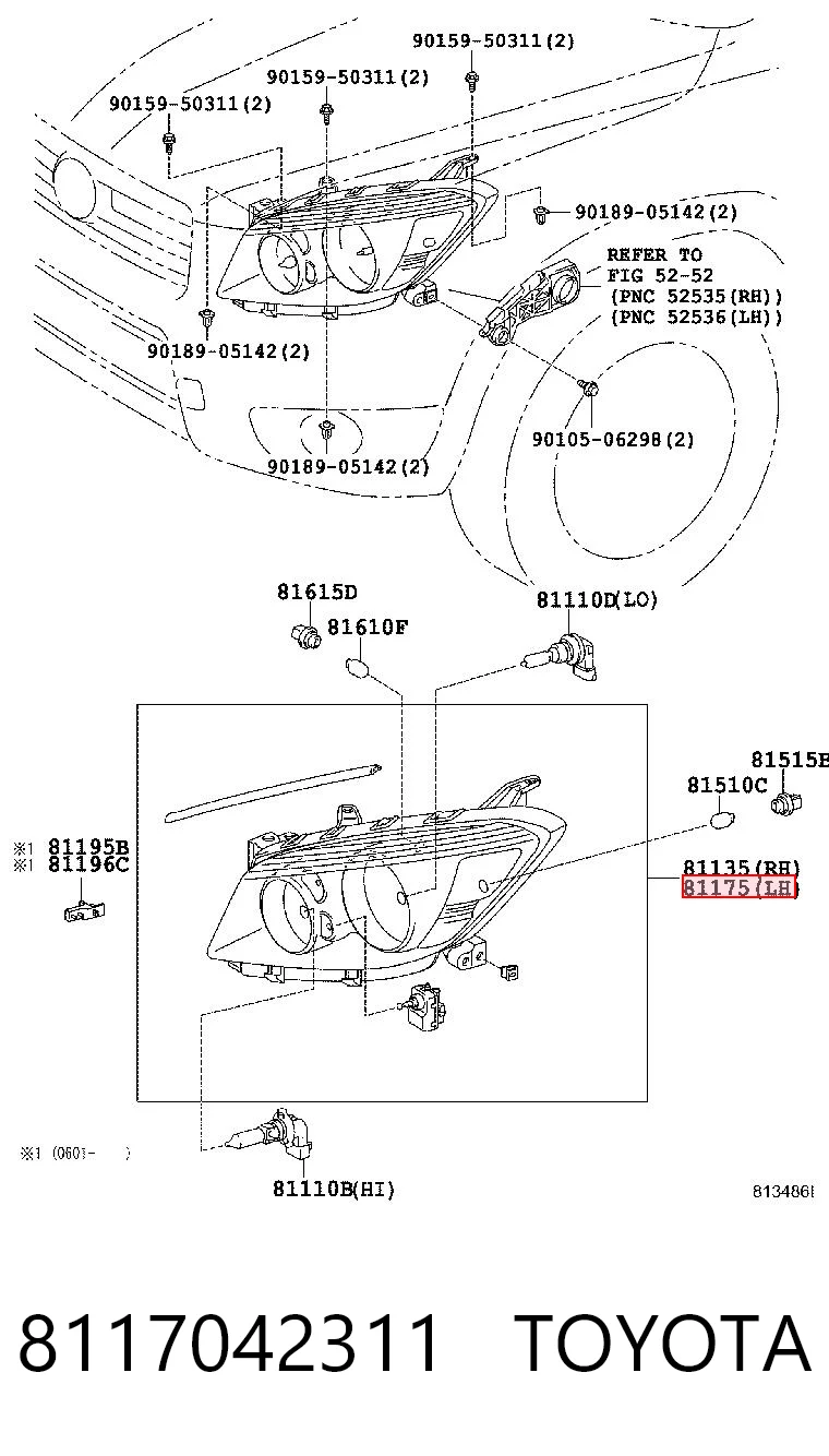 8117042311 Toyota