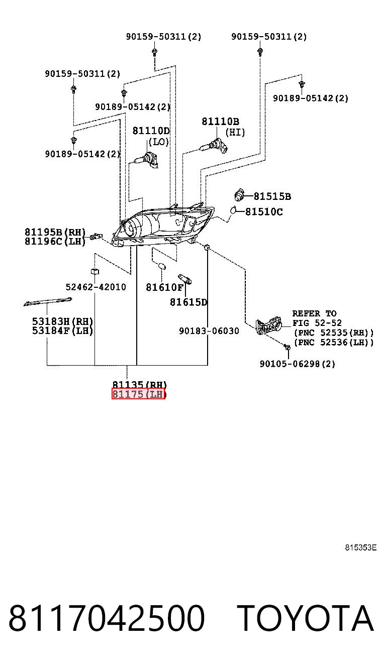 8117042500 Toyota