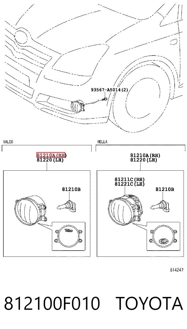 812100F010 Toyota