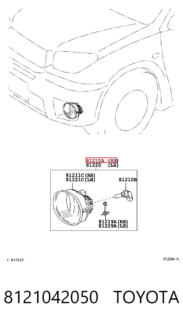 8121042050 Toyota