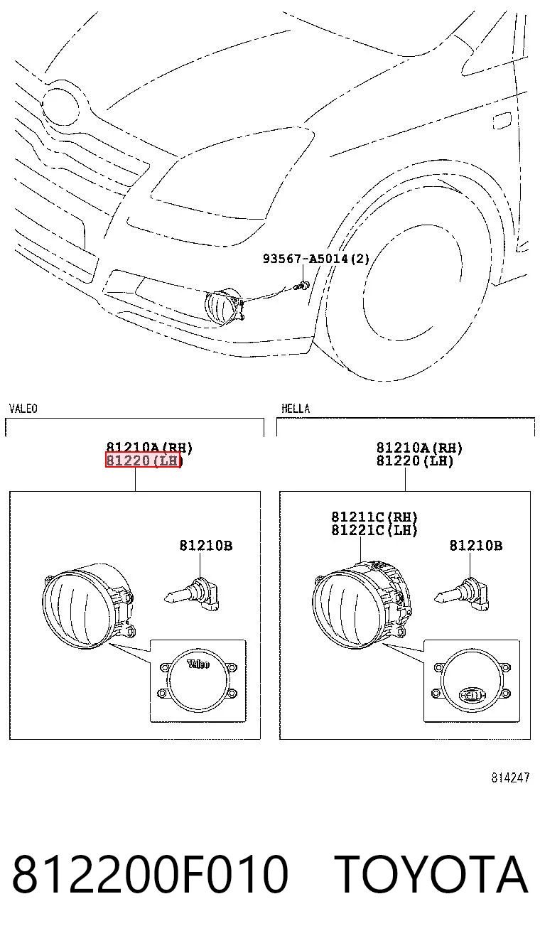 812200F010 Toyota