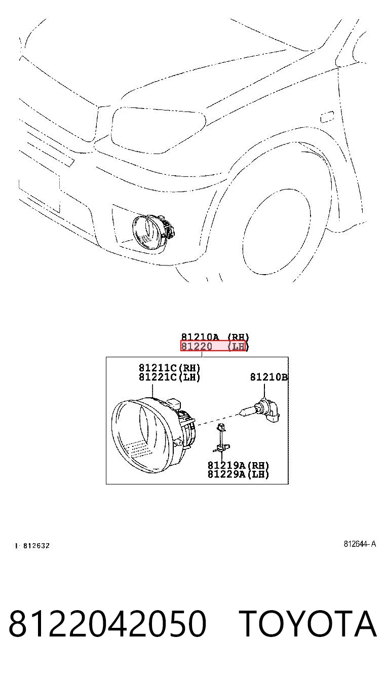 8122042050 Toyota