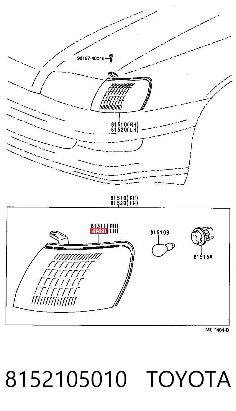 Kierunkowskaz lewy do Toyota Carina E T19