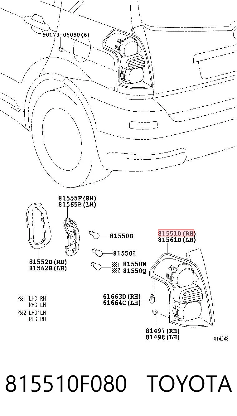 815510F080 Toyota
