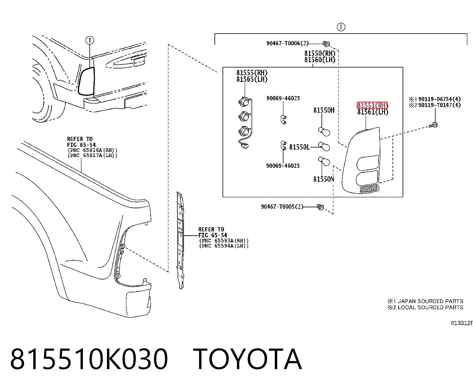 815510K030 Toyota