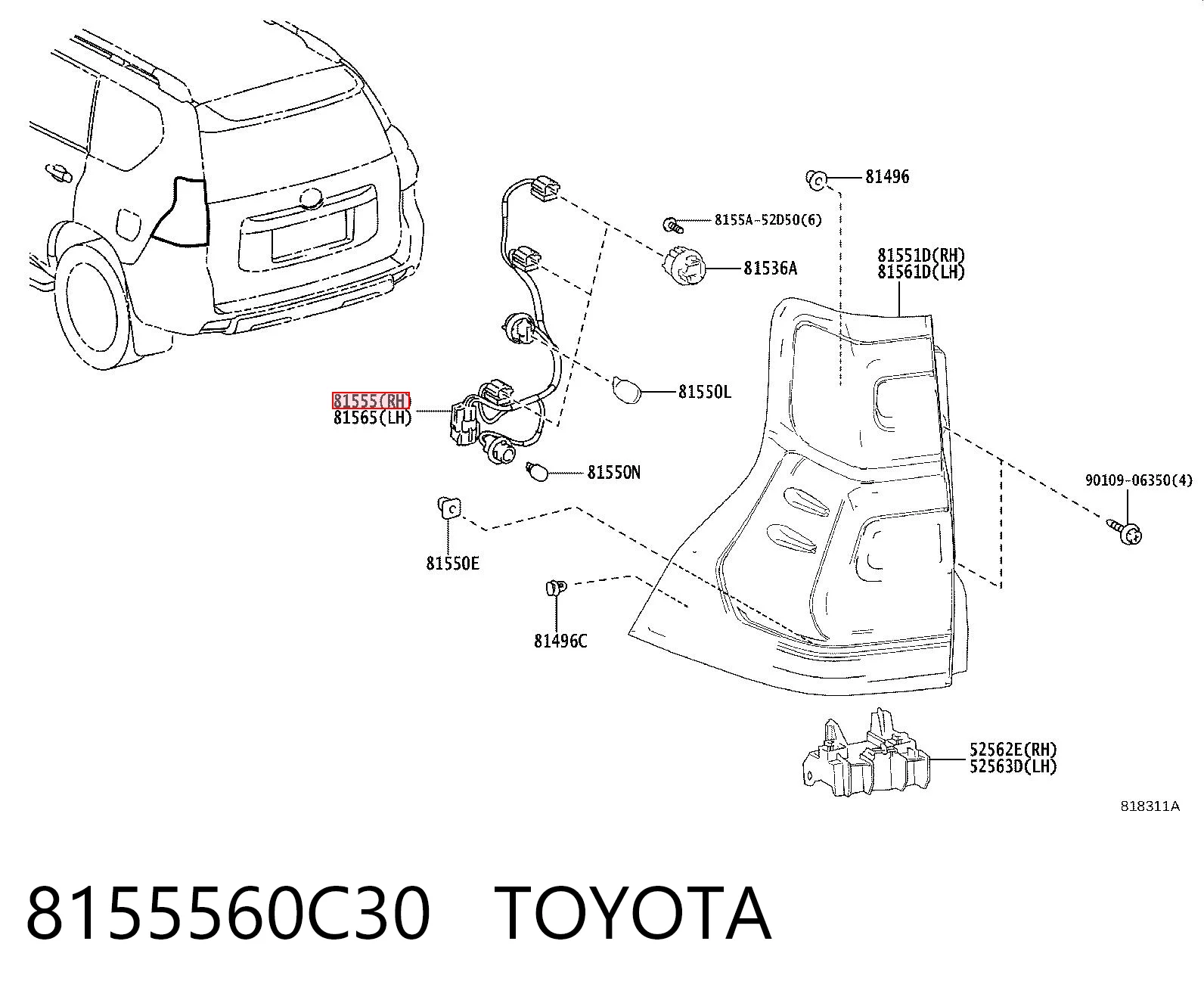8155560C30 Toyota