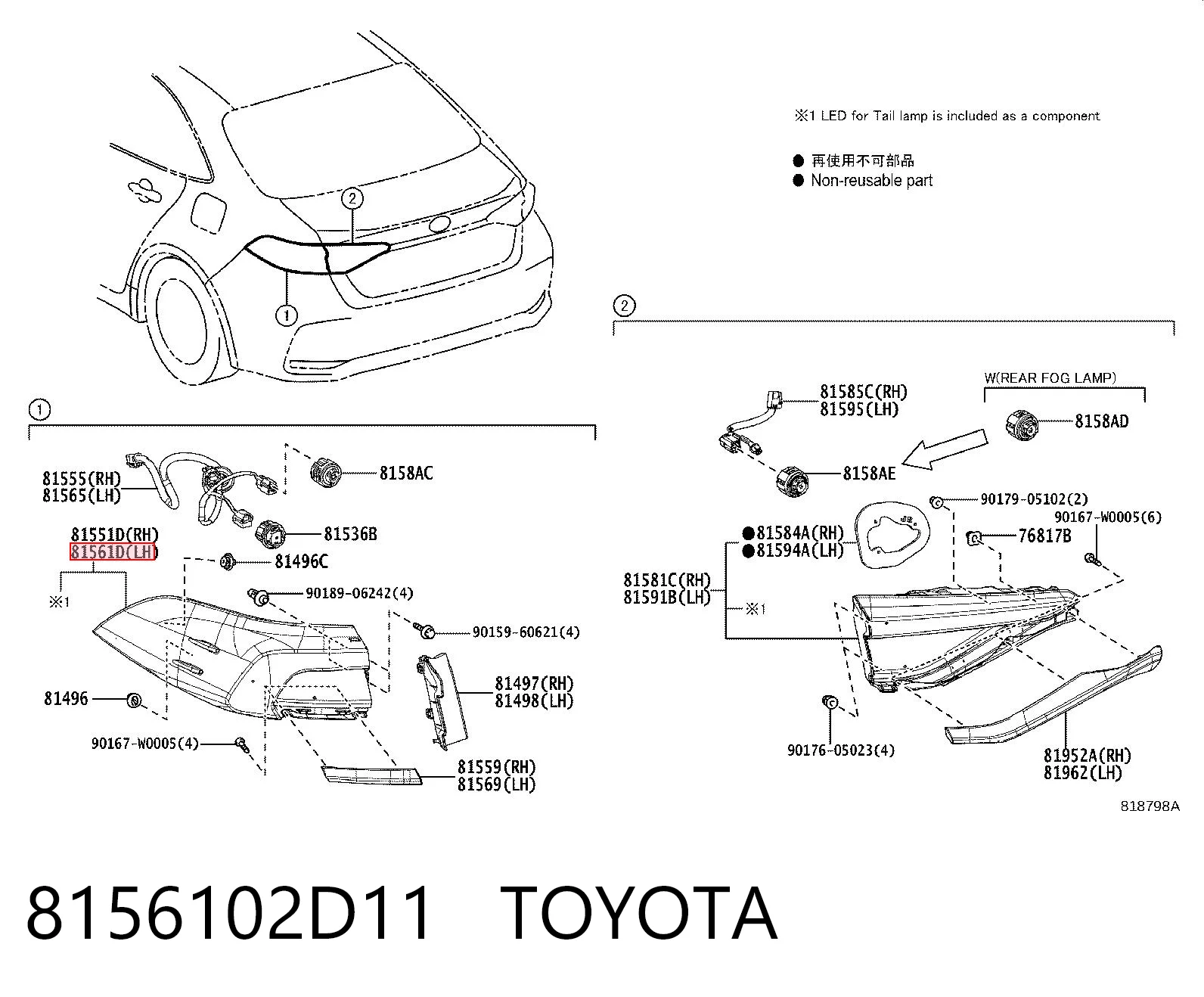 8156102D11 Toyota