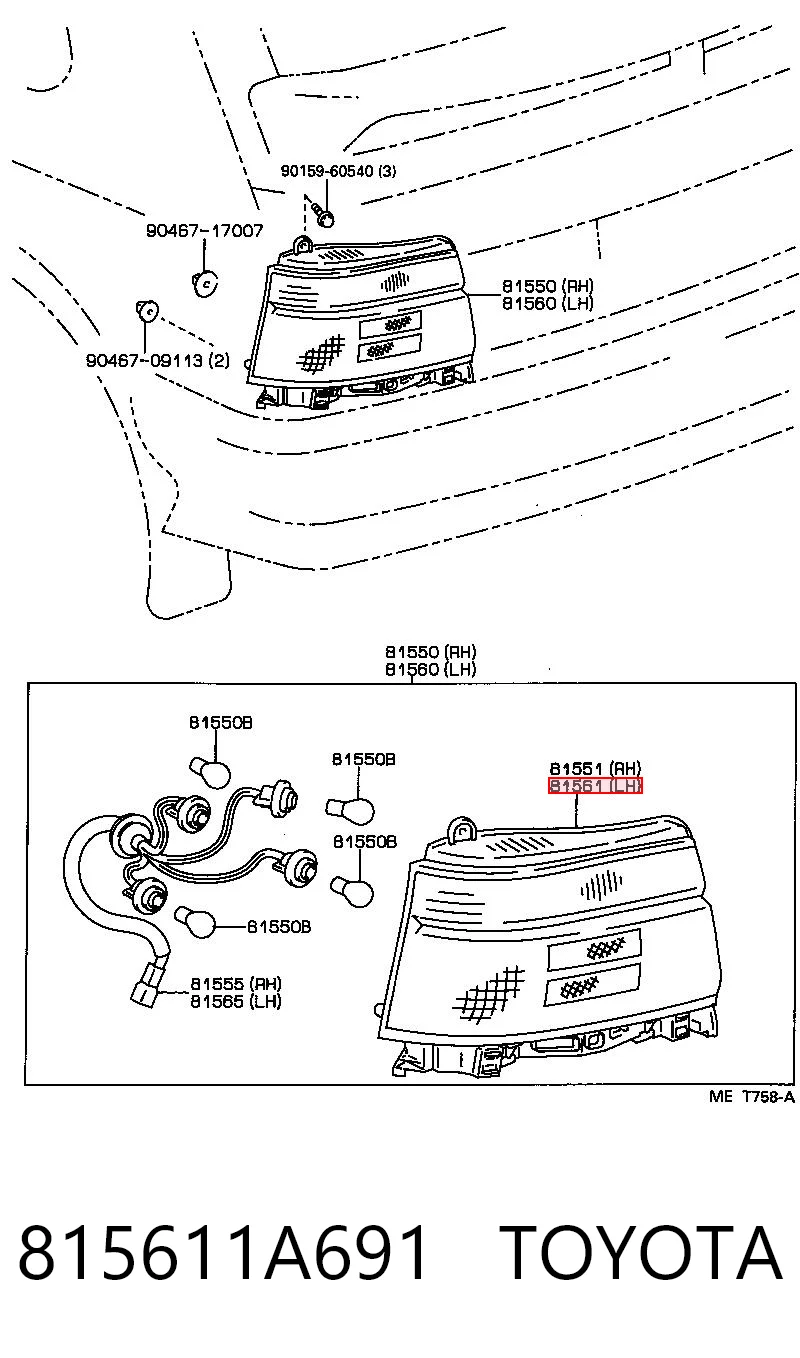 815611A691 Toyota