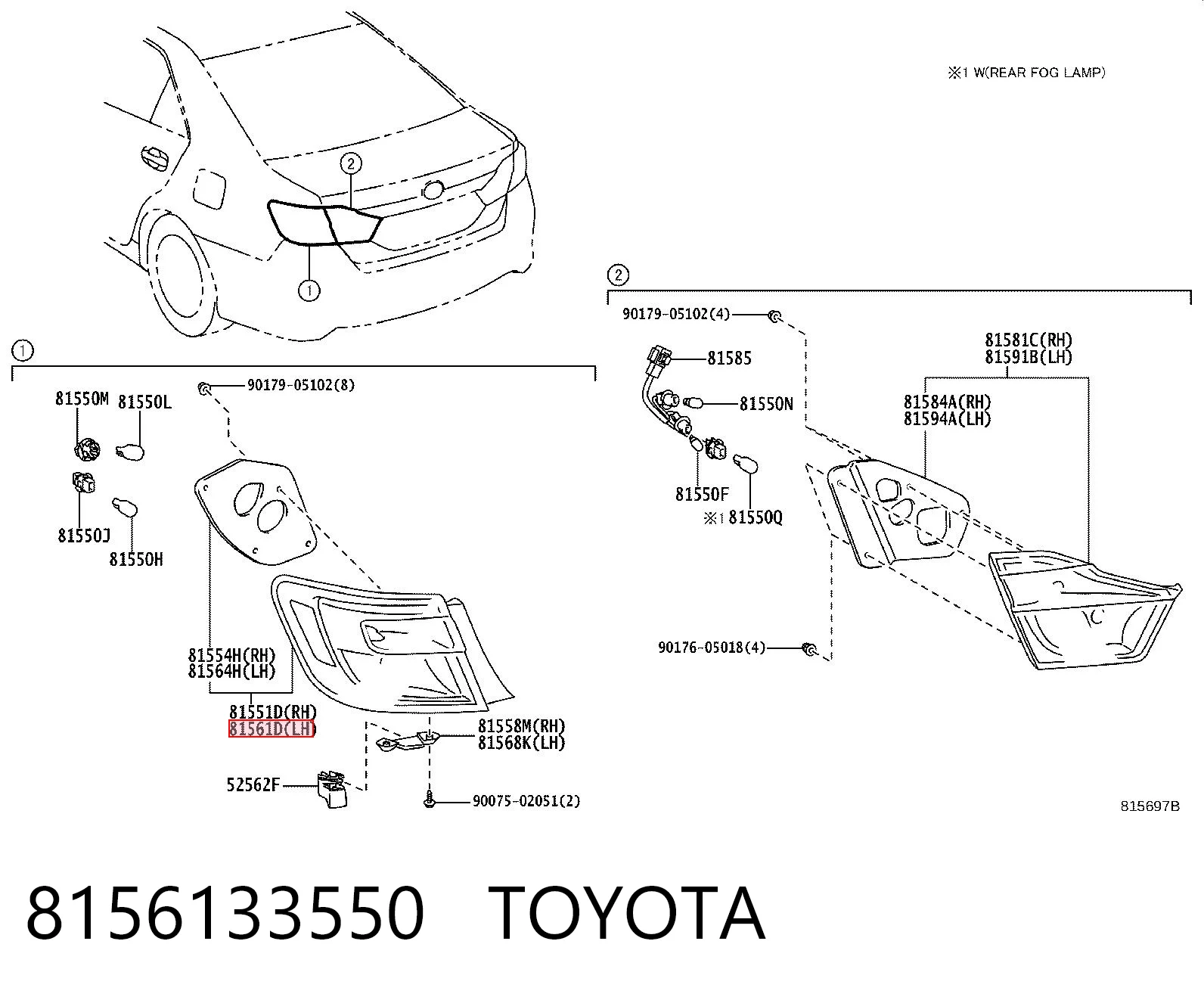 8156133550 Toyota