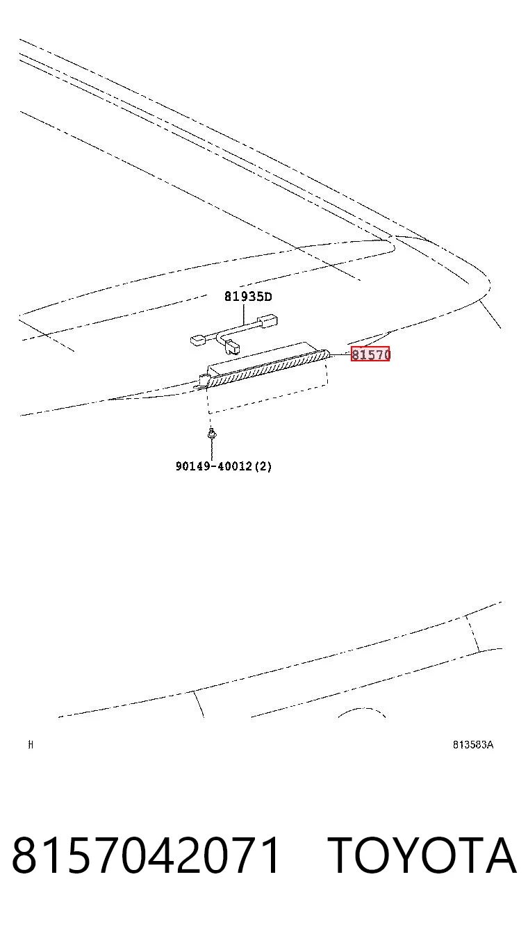 Lampa stop tylna dodatkowa do Toyota RAV4 III A3