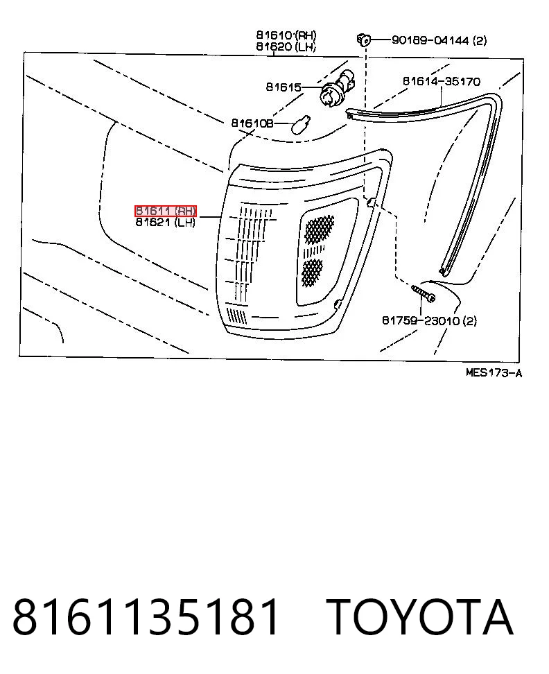 Kierunkowskaz prawy do Toyota Hilux N