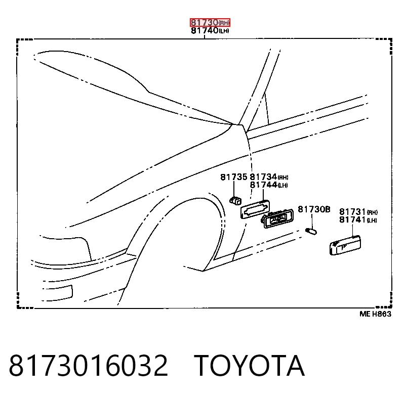 Kupić Powtarzacz kierunkowskazu na błotniku Toyota Camry V2 w dobrej cenie