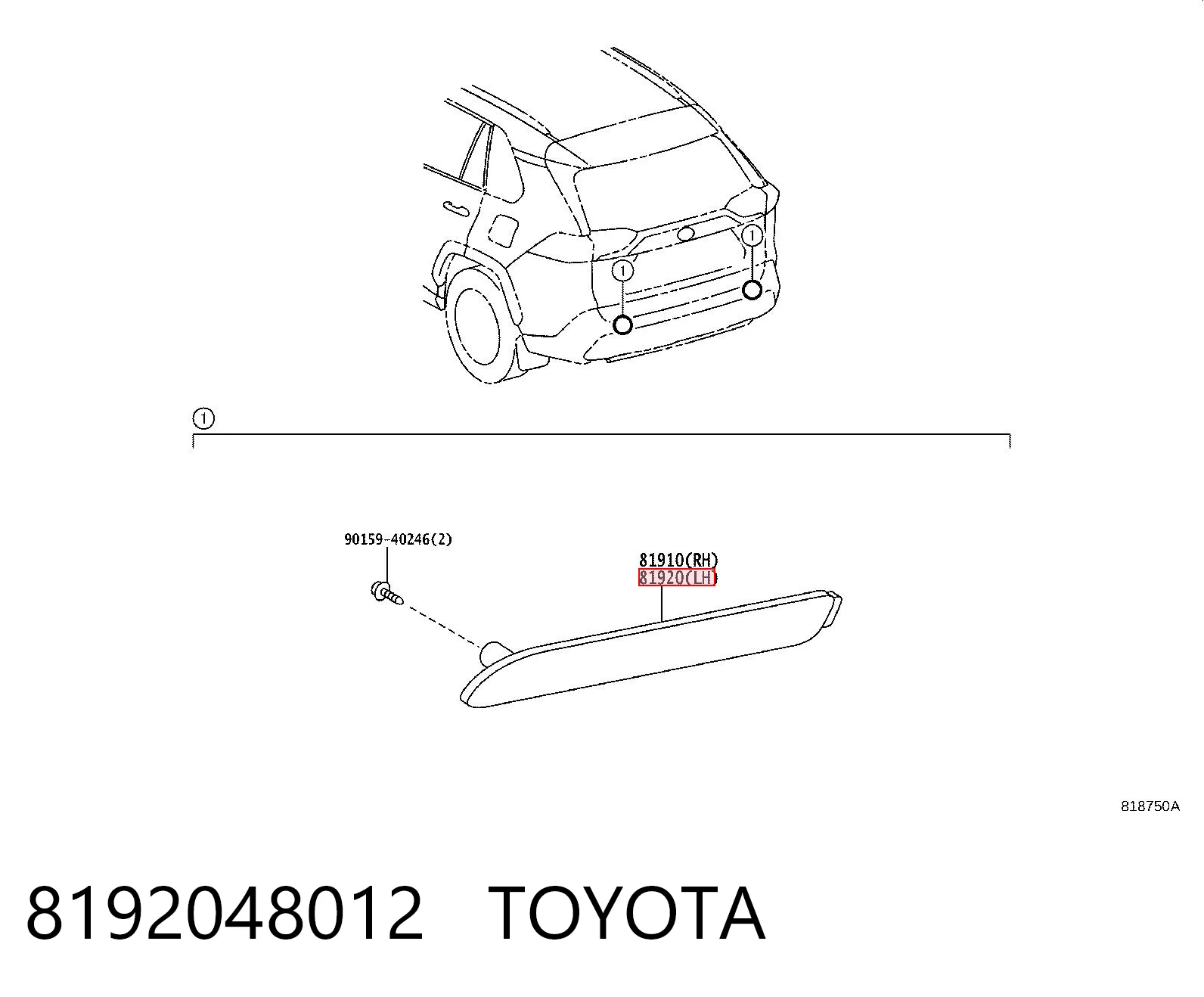 8192048012 Toyota