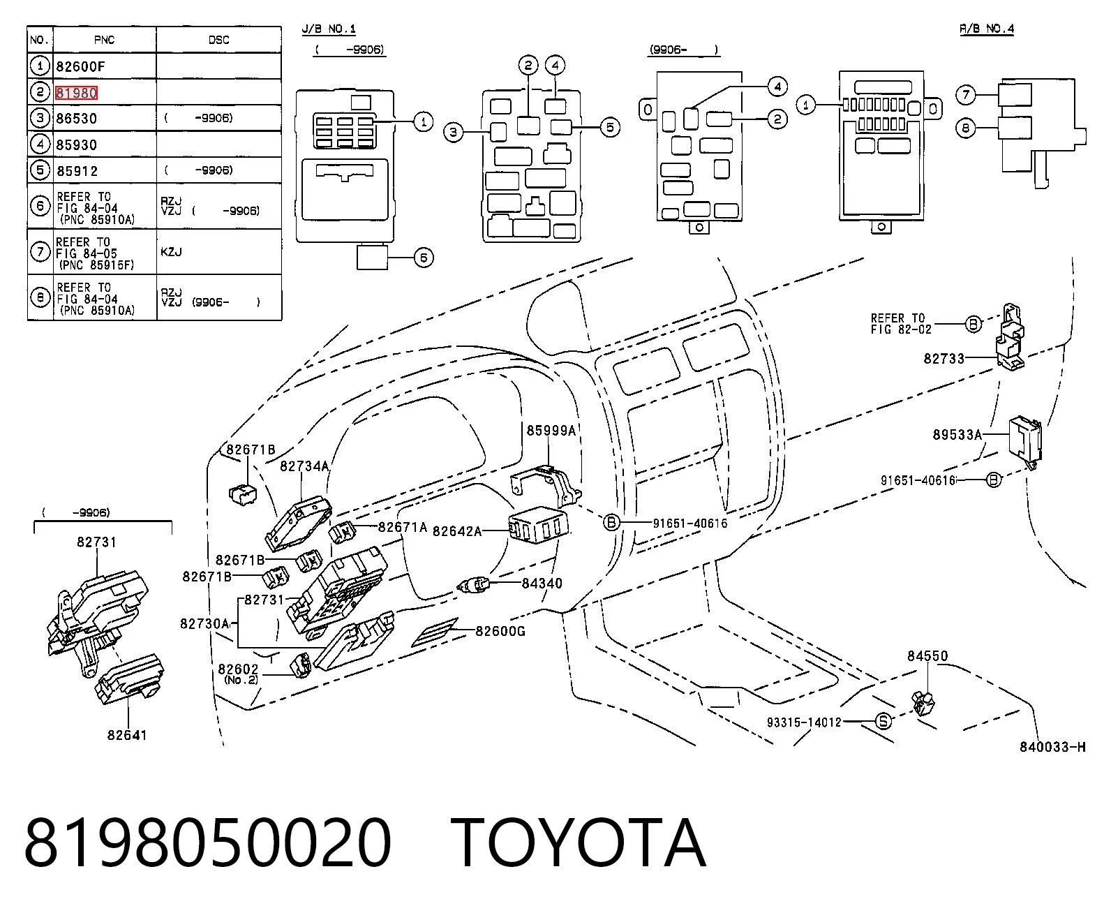  Przekaźnik kierunkowskazów Toyota Camry 5