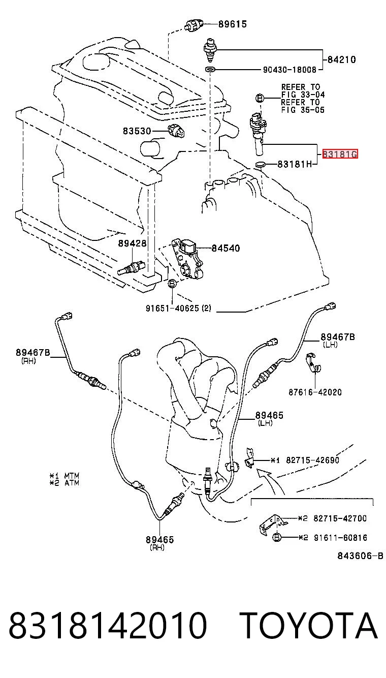 8318142010 Toyota Czujnik prędkości