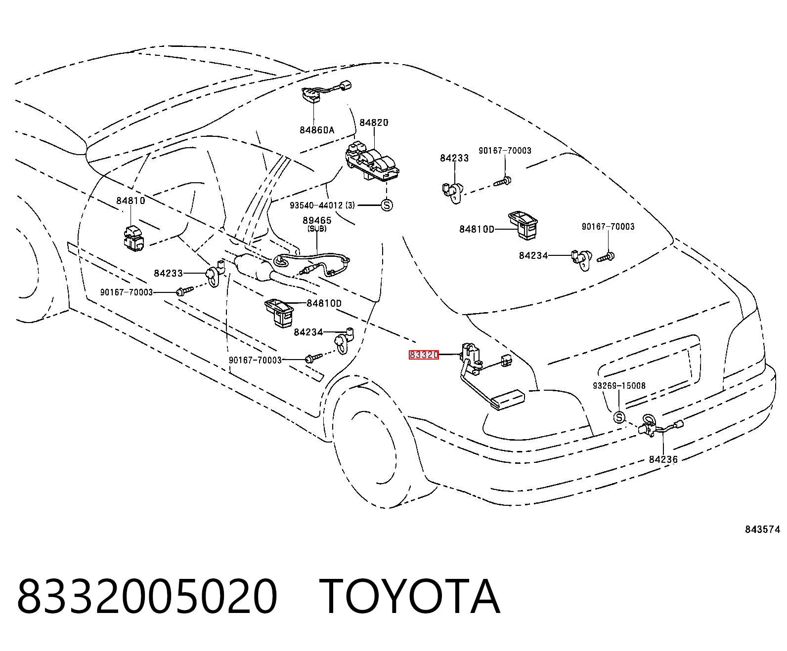 Czujnik poziomu paliwa w zbiorniku do Toyota Avensis T22
