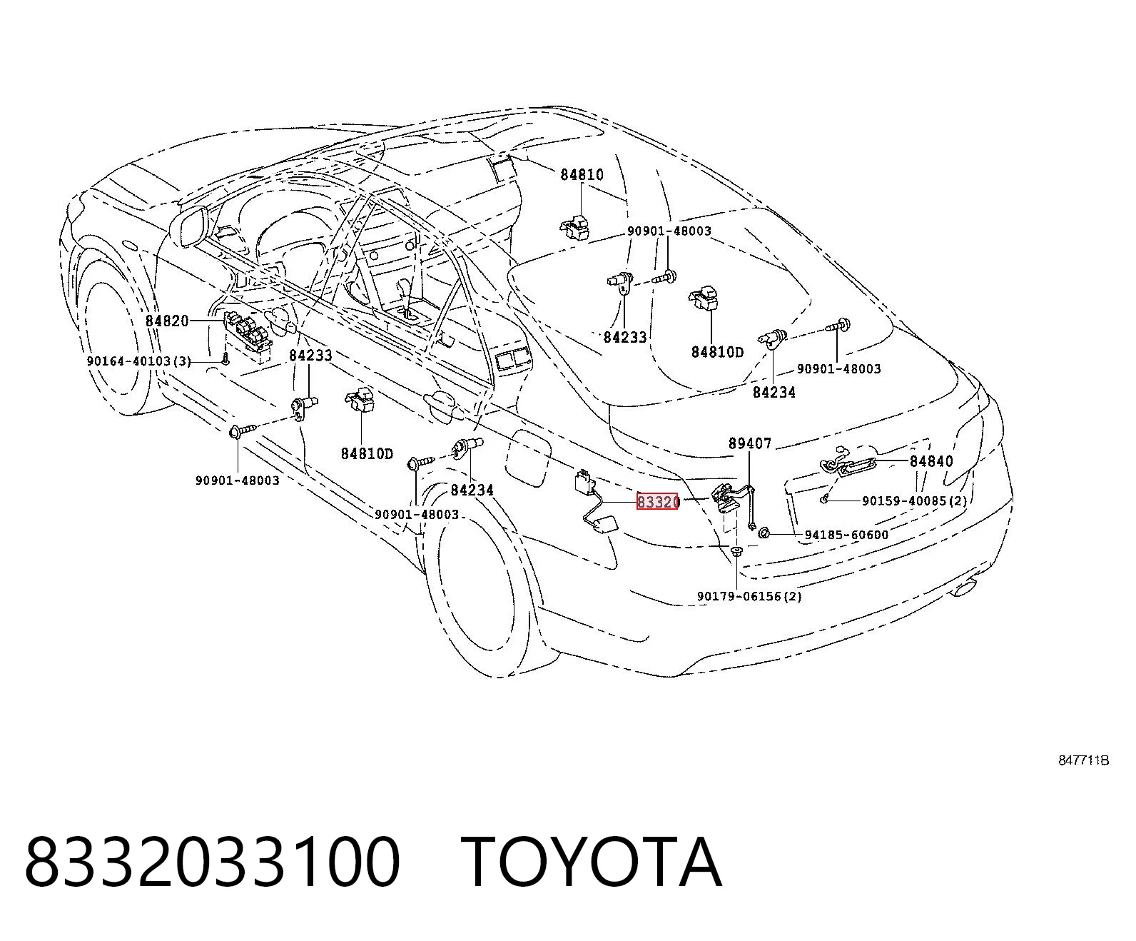 8332033100 Toyota