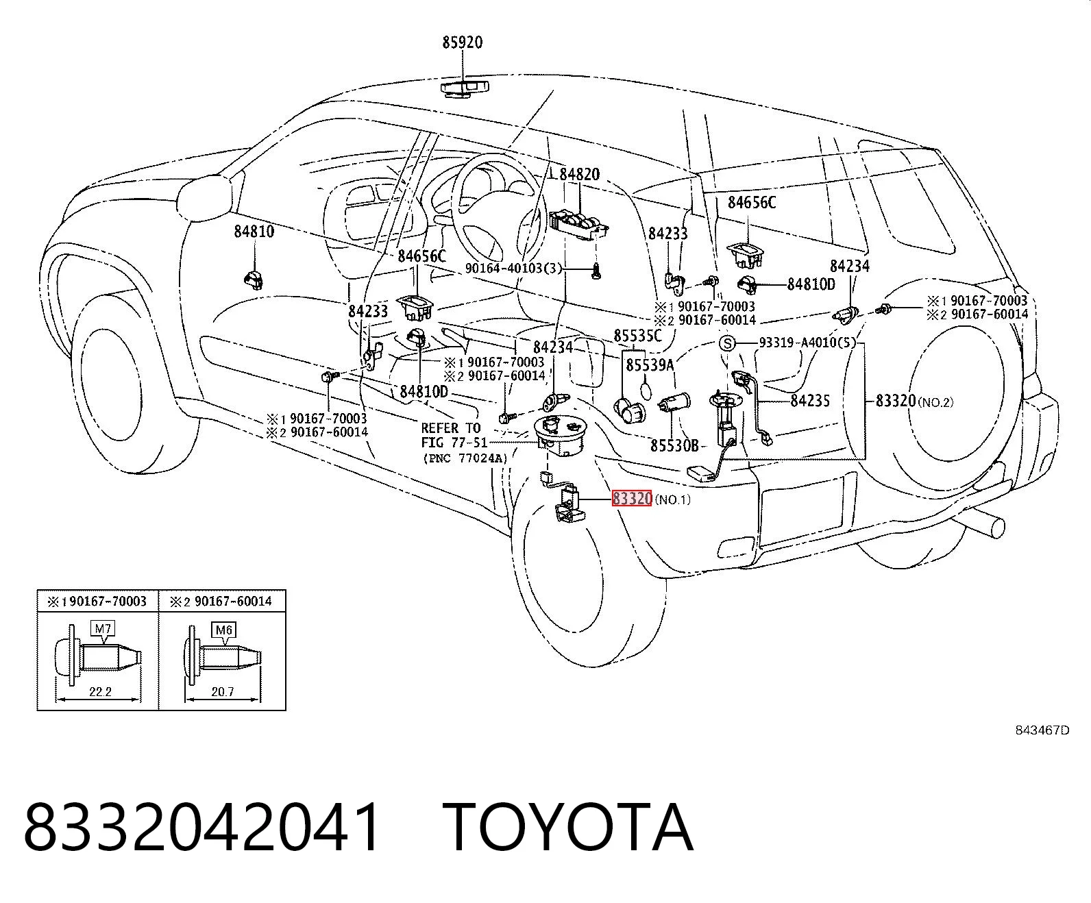 8332042041 Toyota Czujnik poziomu paliwa w zbiorniku