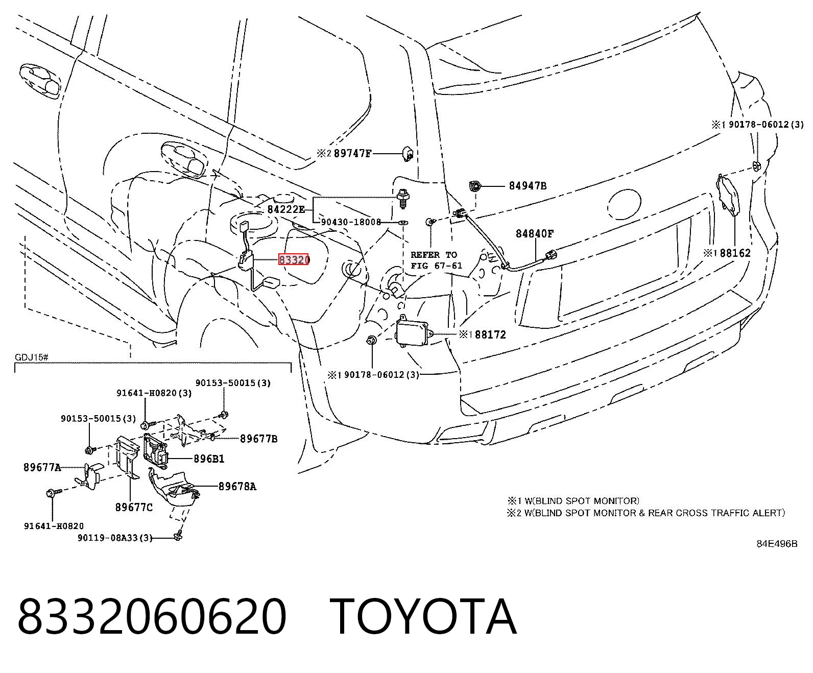 Czujnik poziomu paliwa w zbiorniku do Toyota Land Cruiser PRADO J150