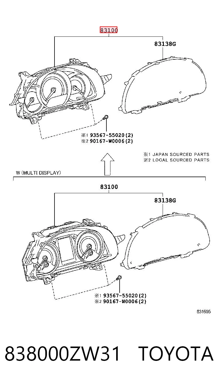 838000ZW31 Toyota