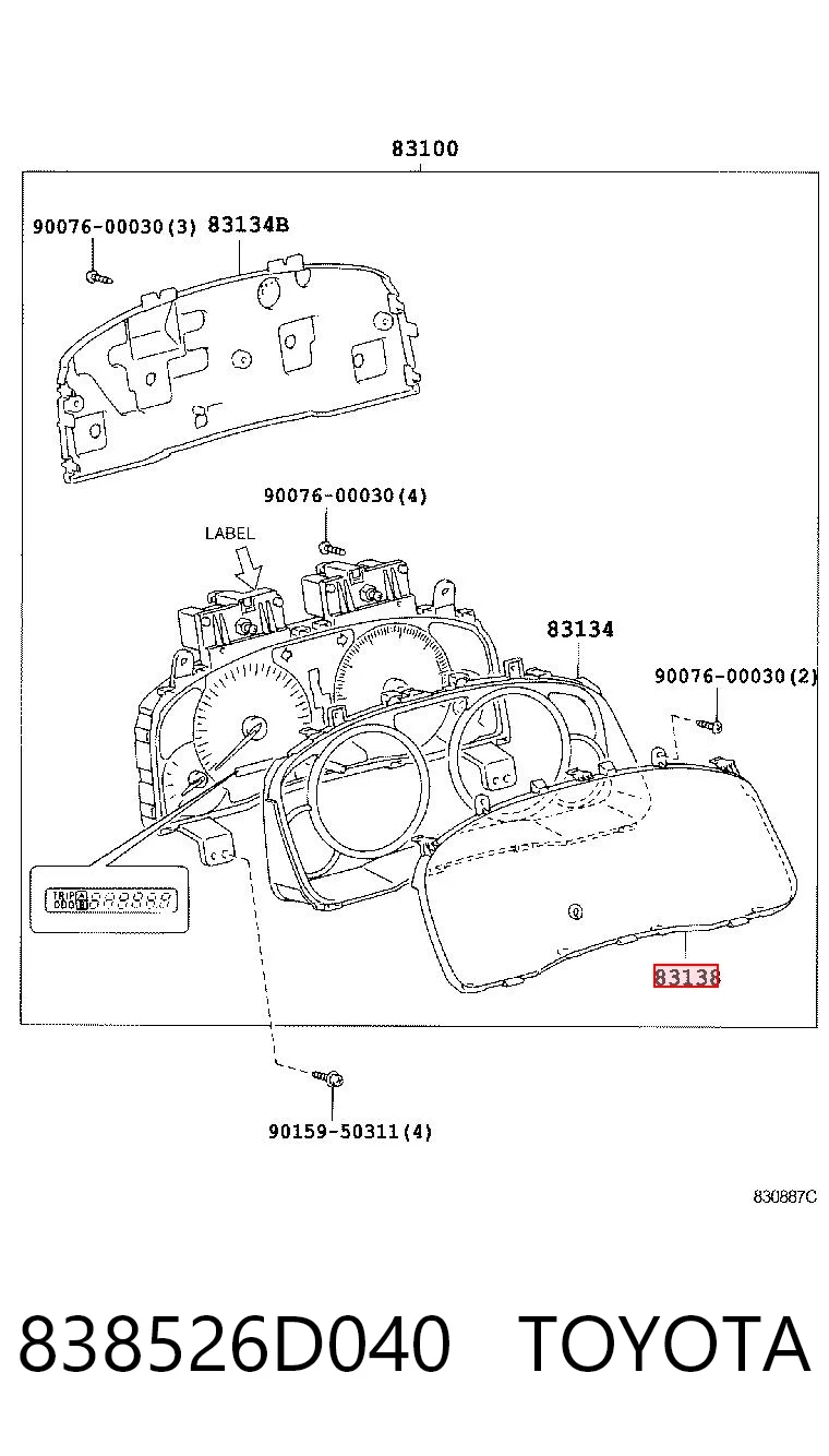 838526D040 Toyota