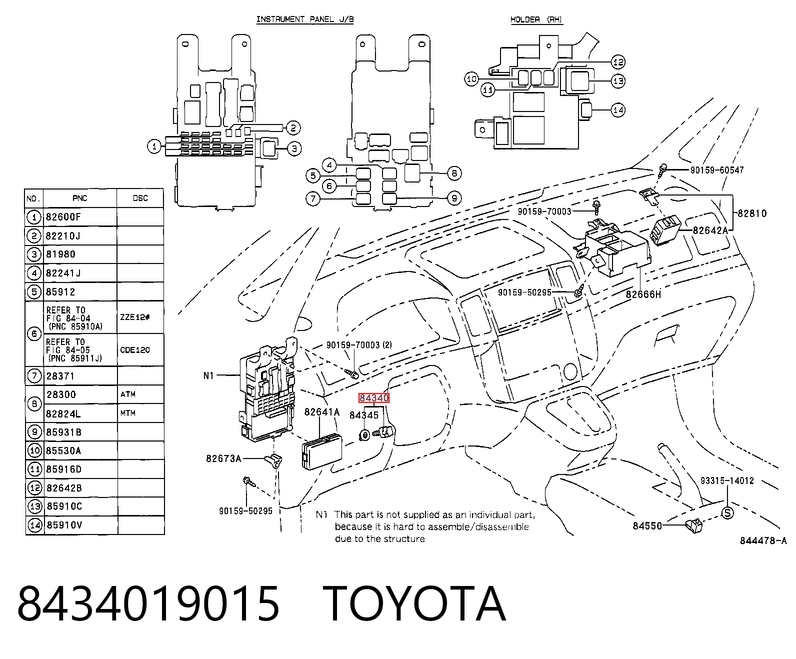 8434019015 Toyota