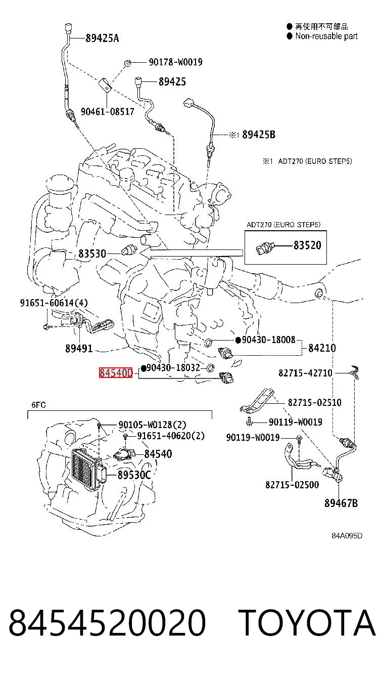 Do koszyka Czujnik włączania światła cofania Honda Civic VIII FD, FA